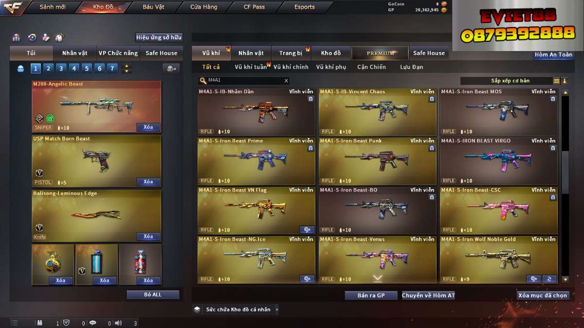 shop acc cf uy tin gia re
